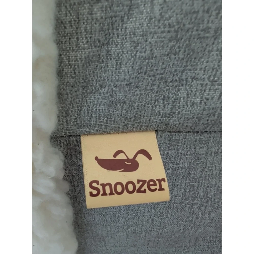 Snoozer Console Lookout Dog Car Seat For Dogs Up To 12lb Gray White Faux Sherpa